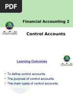 FA 2 Chapter 1 Control Accounts
