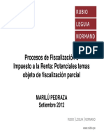 Fiscalizacion Del Impuesto a La Renta