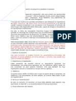 10 Consejos para Presentar Un Proyecto A Posibles Inversores