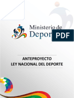 450-Ley Nacional Del Deporte Anteproyecto