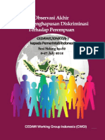 Observasi Akhir Komite CEDAW Terhadap Indonesia 2012