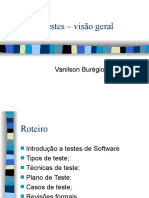 Testes de software: visão geral