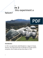 Why Was This Experiment A Failure?: Biosphere 2