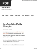 Download How to Create Windows 7 Bootable DVD Using Nero Burning ROM by yagneshnmakwana9079 SN294868322 doc pdf