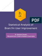 Statistical Analysis of Brain - FM User Improvement