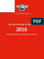 Fim Track Racing Appendices 2016