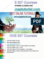 HHS 307 Apprentice tutors/snaptutorial
