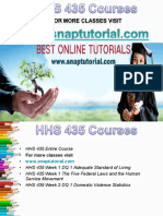 HHS 435 Apprentice tutors/snaptutorial