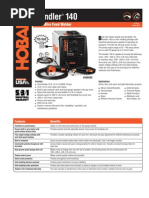 Download Spec Sheet - Handler 140 by Hobart Welding Products SN29488353 doc pdf