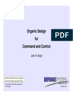 Boyd Organic Design for Command and Control