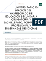 Master UNED Profesorado