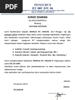 Surat Edaran Kerja Bakti