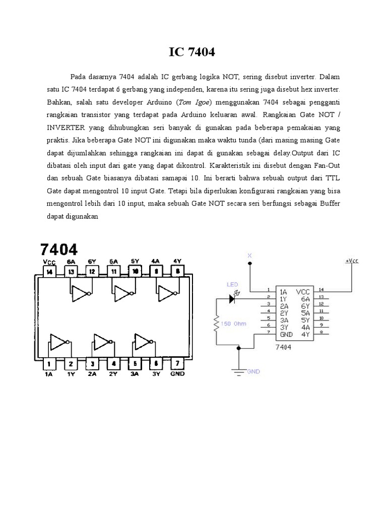 IC 7404 Pin Diagram, Circuit Design, Data Sheet,, 54% OFF