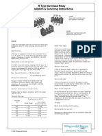 Allenwest Relay R Type Instructions