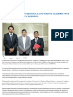 Nuevos Viceministros Del Sector de Hidrocarburos - Hidrocarburosbolivia
