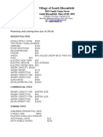 planning and zoning updated fees list 20140513