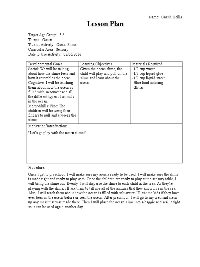 Lesson Plan 2 | PDF