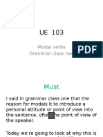 Modal Verbs Grammar Class Two