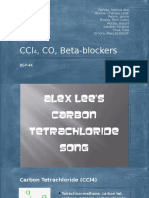 Toxicity of CCl4, CO, Beta-Blockers