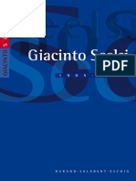 Catalogue de Giacinto Scelsi