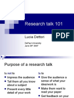 Research Presentation