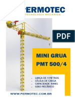 Mini grua PMT 500/4: içamento de cargas até 500kg em 4m de lança