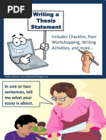 Writing A Thesis Statement