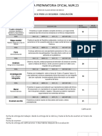 Rubrica Historia 2a Evaluacion