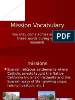 mission vocabulary