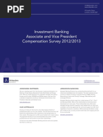 Arkesden Associate and Vice President Compensation Survey 2012-2013