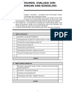 Instrumen Evaluasi Diri BK SMP Sma SMK