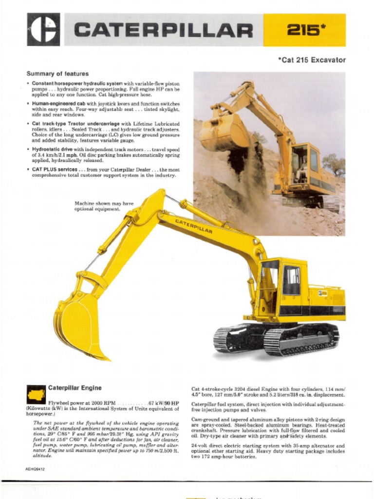 Cat 215 Brochure PDF