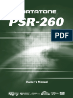 Yamaha Keyboard PSR260 User Guide