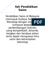 Falsafah Pendidikan Sains