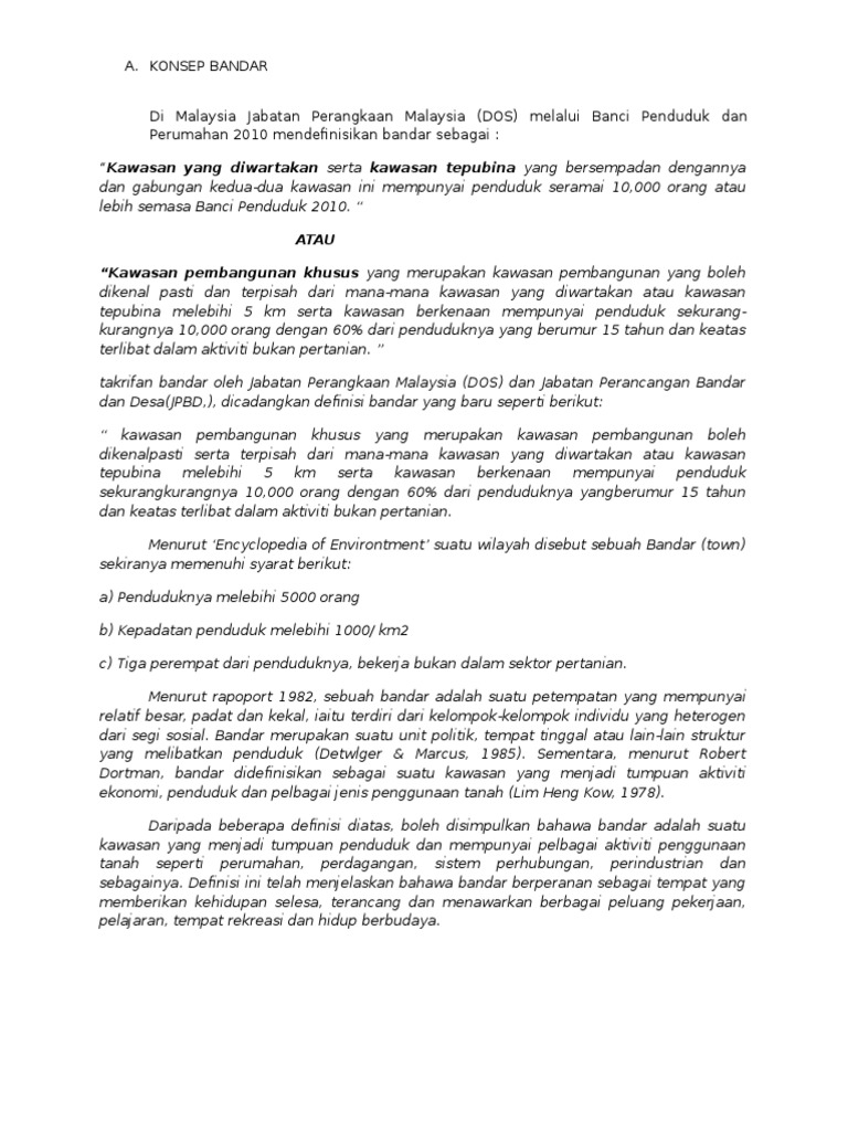 Konsep Bandar Pdf