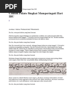 Contoh Pidato Singkat Memperingati Hari IBU