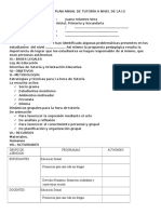 PLAN ANUAL DE TUTORÍA A NIVEL DE LA Ie Modelos y Esquemas