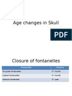 Age Changes in Skull