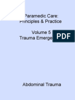 Paramedic Care: Principles & Practice Trauma Emergencies