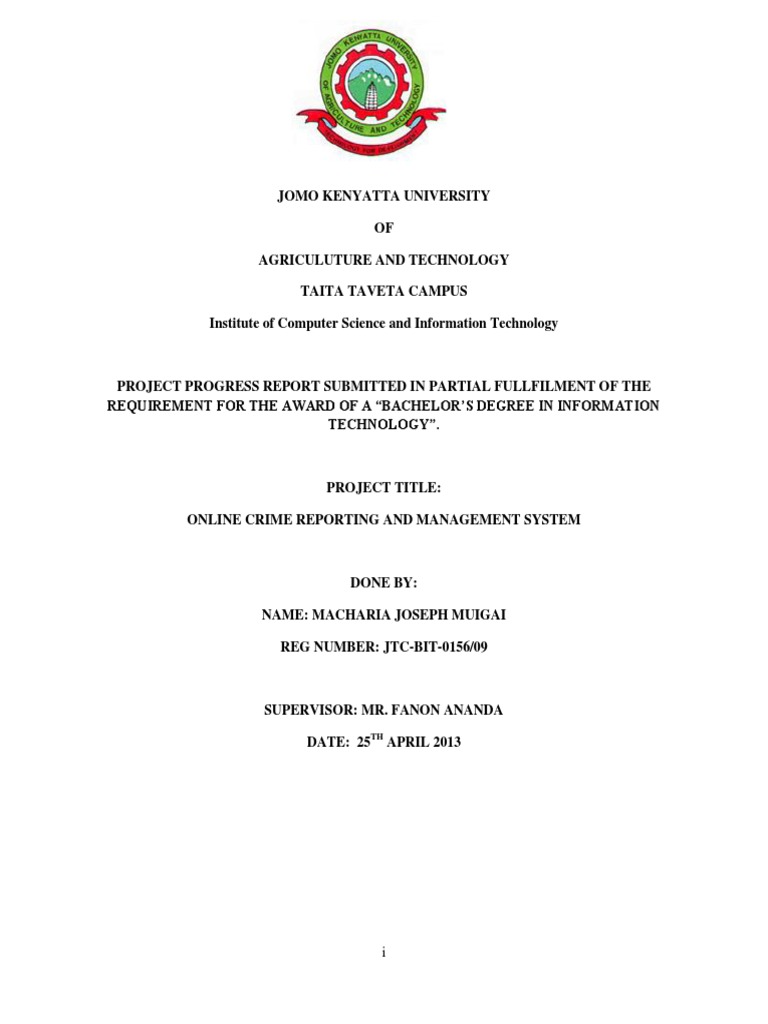 Online Crime Reporting System Report | PDF | Home Page | Internet