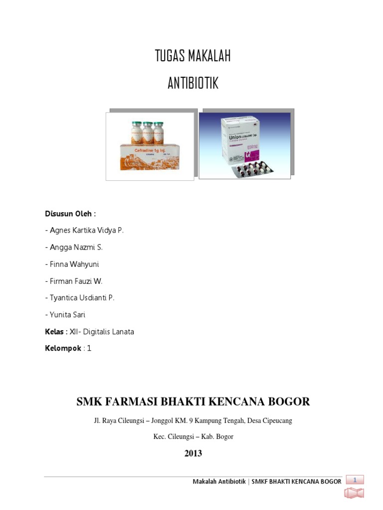 Makalah Antibiotik