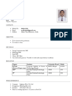 Contacts: Degree Institute University/Board Marks B.Tech. XII X