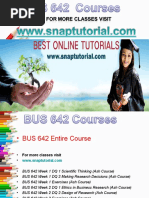 BUS 642 Apprentice tutors / snaptutorial
