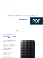 Test Du Samsung M3 Portable 1to - PowerPoint