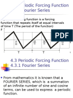 4.3 Periodic Forcing Function 4.3.1 Fourier Series