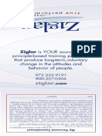 Ziglar Self Talk Card