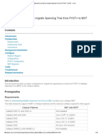 Configuration Example To Migrate Spanning Tree From PVST+ To MST - Cisco