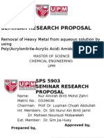 Progress Report For Poly (Acrylonitrile-Arcylic Acid) Amidoxime