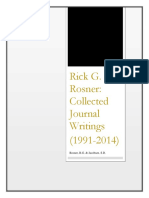 Rick G Rosner Collected Journal Writings