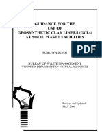 GUIDANCE FOR THE USE OF GEOSYNTHETIC CLAY LINERS (GCLS) AT SOLID WASTE FACILITIES